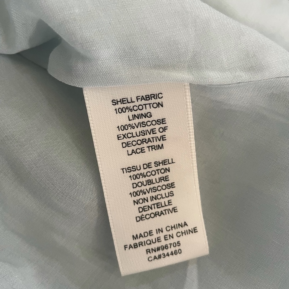 Rebecca Taylor Ruffle Mini Dress in Sea Spray New - Picture 8 of 9